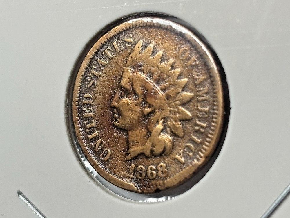 1868 Indian Head One Cent - Semi Key Date - Better Condition