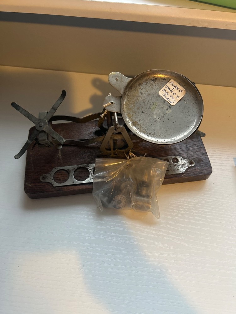 Antique mini balance scale