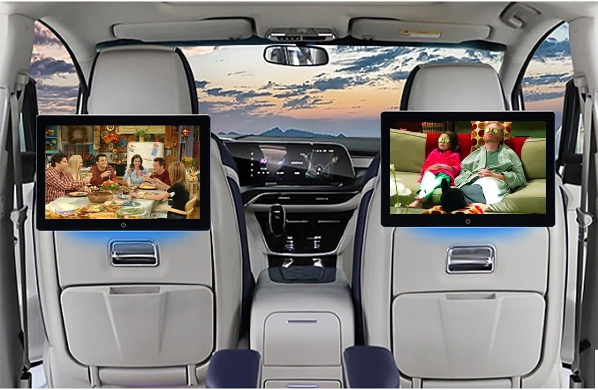 4K Android 13 Portable Car TV Headrest Monitor Back Seat,10.1 Inch Touch .....