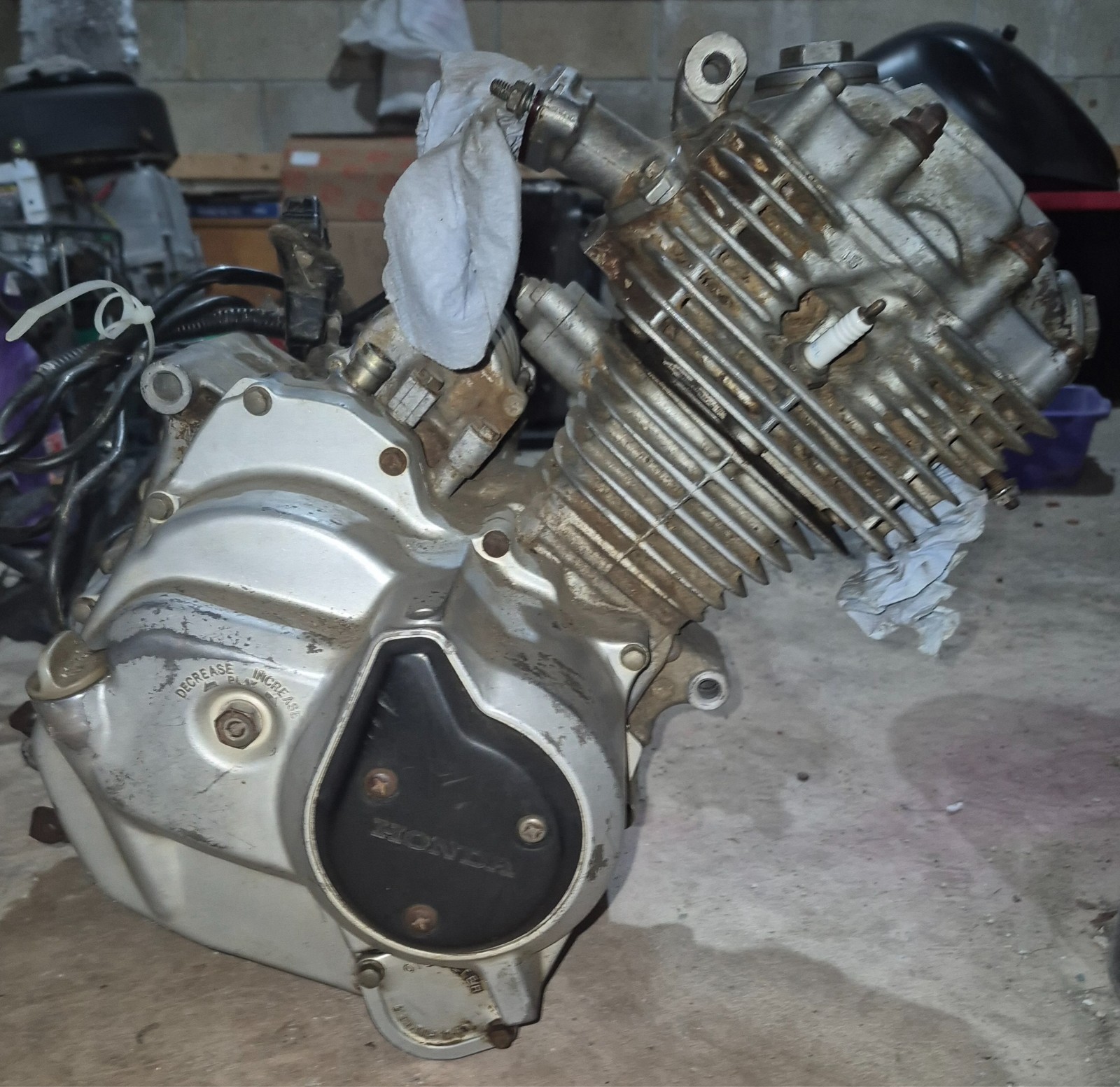 1987 Honda TRX125 Fourtrax Complete Engine TE01E-5004165