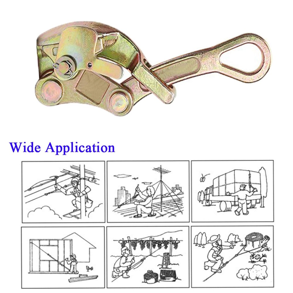 Cable Grip Wire Gripper Steel Cable Puller Tool for Wire Rope,Pulling 2204 Lbs(1