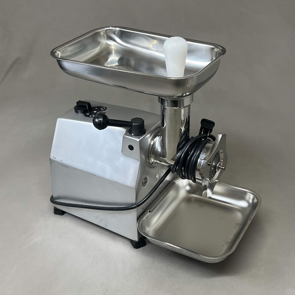 OMAS Aluminum Countertop Electric Meat Grinder Chrome TS-12E