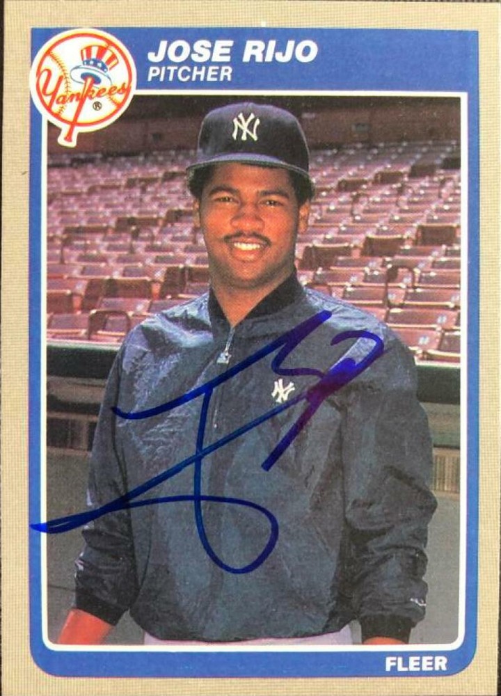 Jose Rijo Autographed 1985 Fleer #143