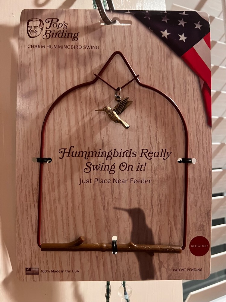 Pop’s Birding Charm Humming Bird Swing