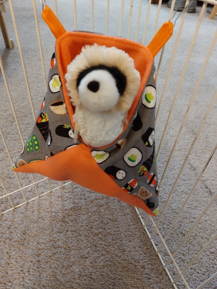 Ferret Corner Sack - Flannel Sushi Pattern