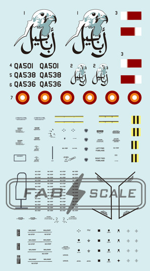 FAB FD72097 1/72 F-15QA Advanced Eagle Universal sticker