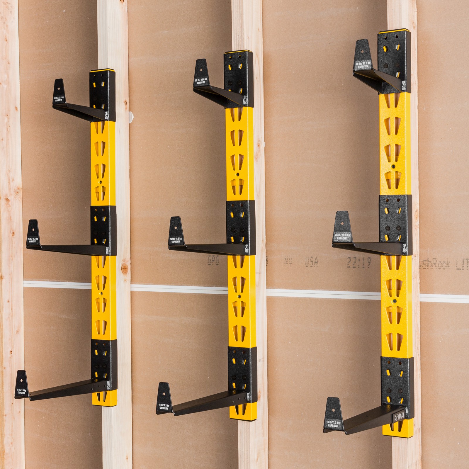 Dewalt 9 Bracket Wall Mount Material Storage Cantilever Rack DXSTACLR