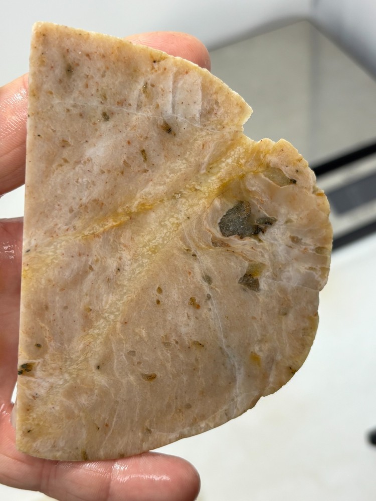 Simi-translucent Sillimanite Slabs Cabbing Lapidary Combo Ship Avail