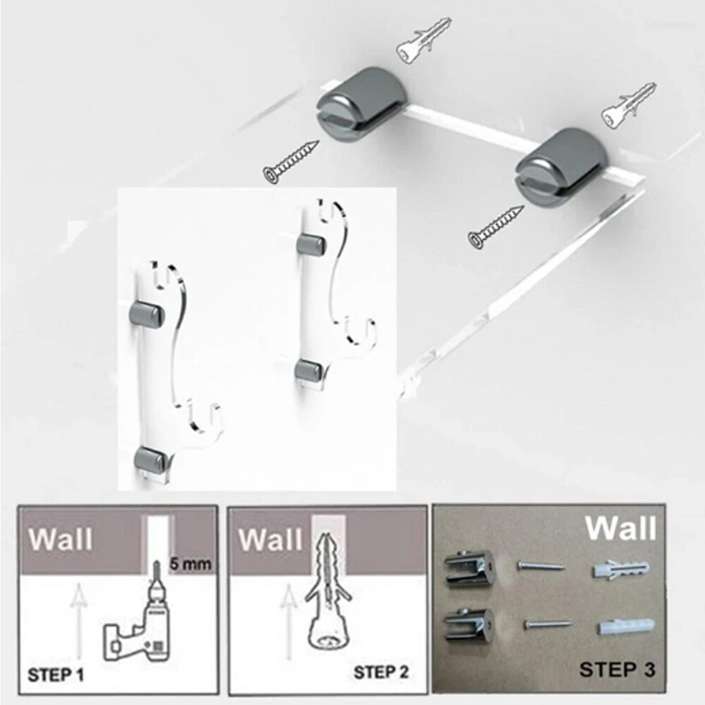 Sword Hook Wall Mount Samurai Sword Hanger Display Holder for Katana Wakizashi