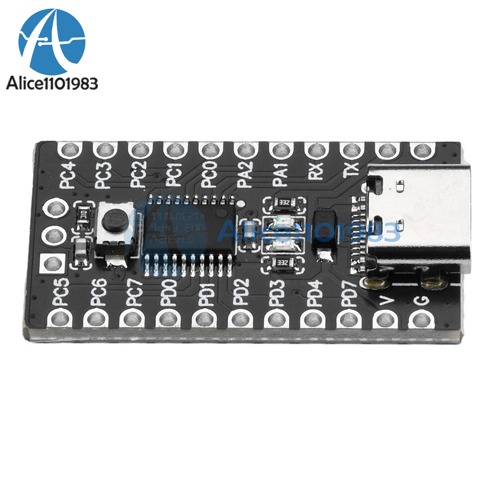 5pcs CH32V003F4P6 Core Development Board 32-bit RISC-V Processor IIC SPI Type-C