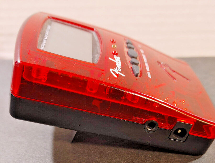 Fender MT1000 Red Translucent Digital Metronome Automatic Chromatic Music Tuner