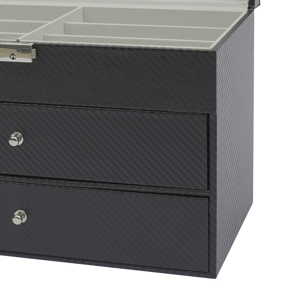 3 Layer Drawer Sunglasses Storage Box 18 Slot Lock Storage Box Storage Case Box
