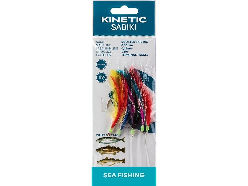 Kinetic Sabiki - Rooster Tail Rig #2/0