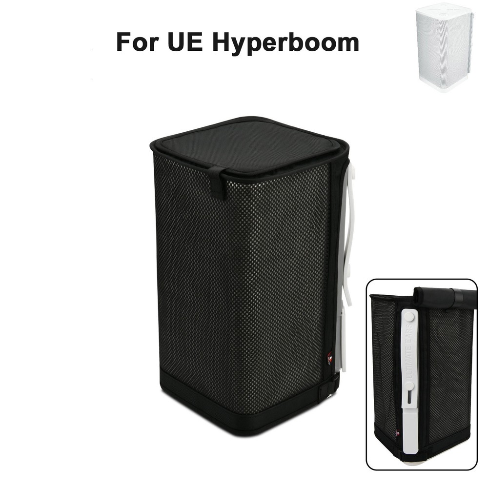 For Logitech UE Hyperboom Wireless Audio Mesh Dust Cover Protective Case Black