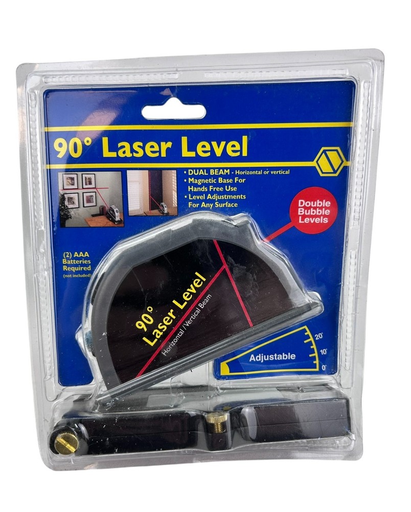 90 Degree Laser Level Vertical Horizontal Adjustable Alignment
