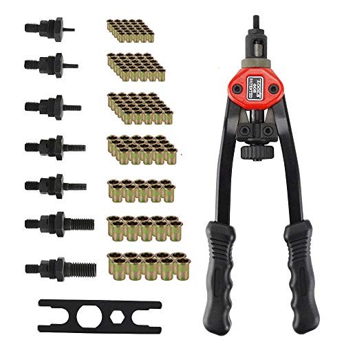 Rivet Nut Tool, Hand Rivet Nut Setter Kit with 7pcs Interchangeable Mandrel M3