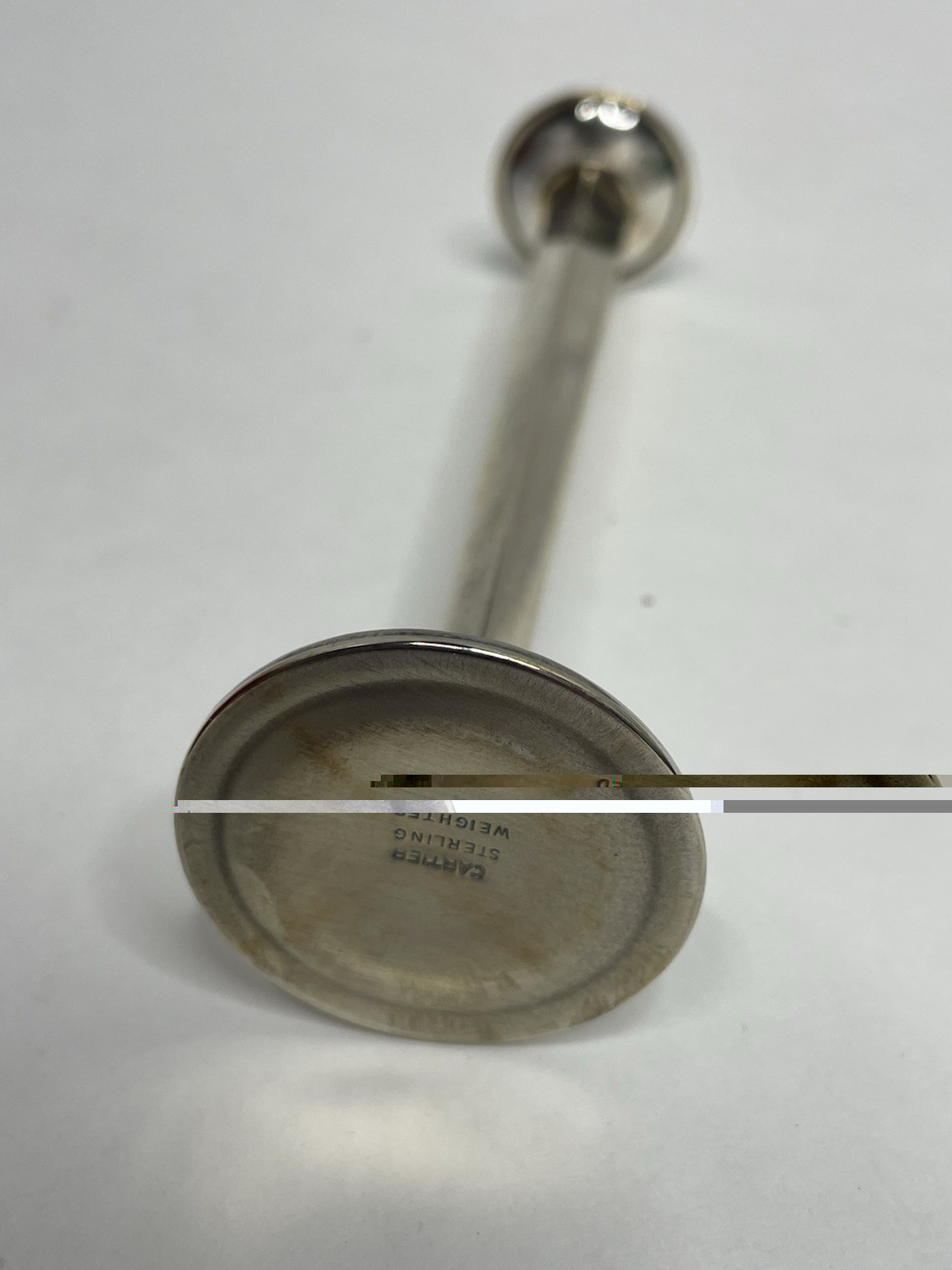 Cartier Vintage Sterling Silver Bud Vase Weighted 925 Storage Bag Original Box