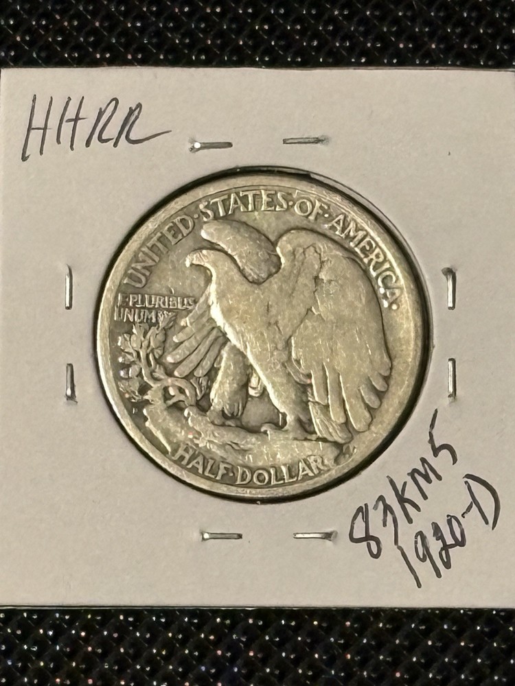 1920-D Liberty Walking Half Dollar VG