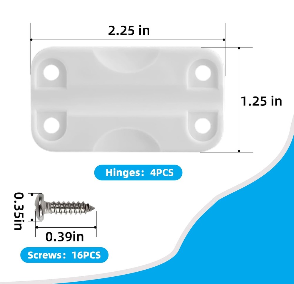 Cooler Plastic Hinges and Screws for Igloo,High Intensity Cooler Plastic Hing...