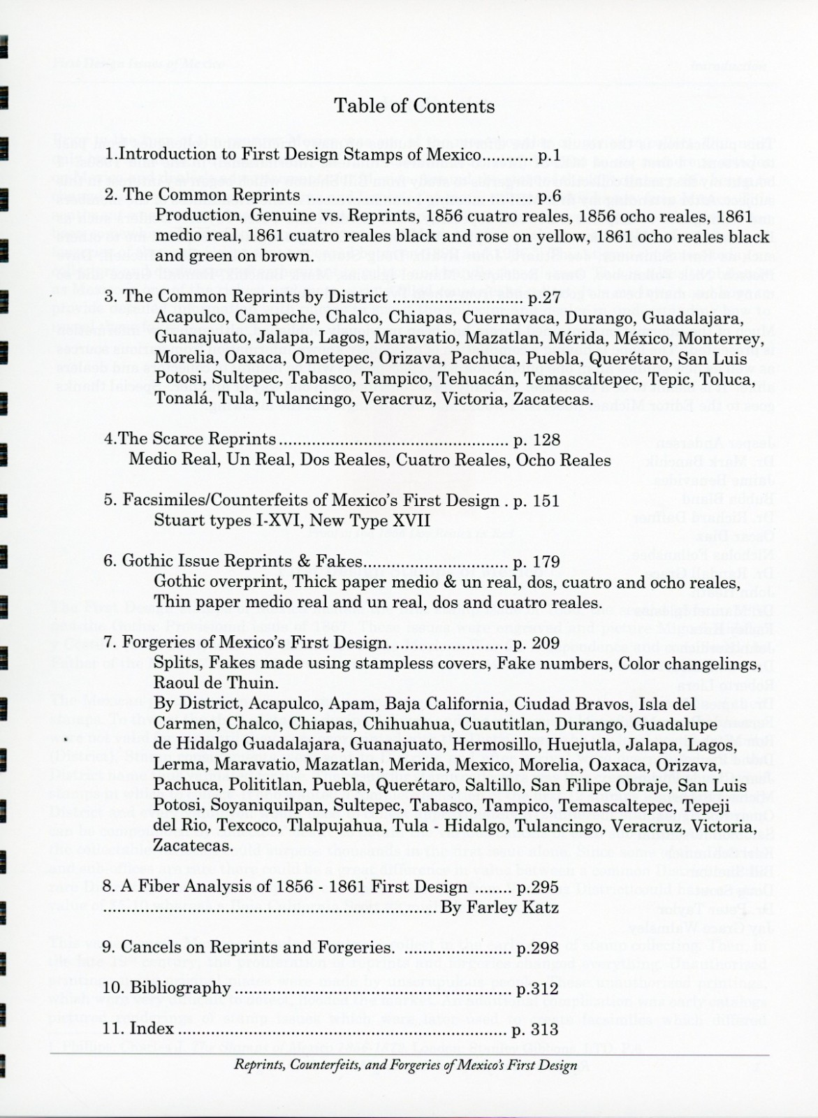 REPRINTS COUNTERFEITS and FORGERIES OF MEXICO'S FIRST DESIGN - 1856, 1861, 1867