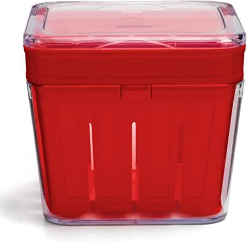 Bramble Berry Basket and Colander (1-Quart, Cherry)