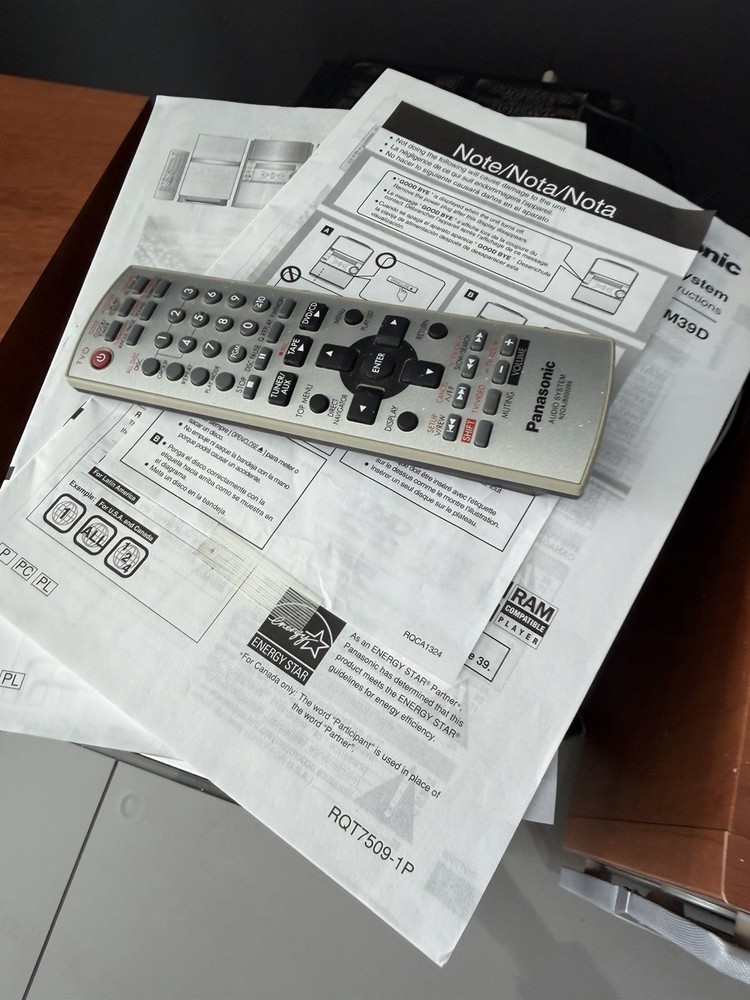 Panasonic SC-PM39D 5 Disc Changer Cd Compact Stereo System