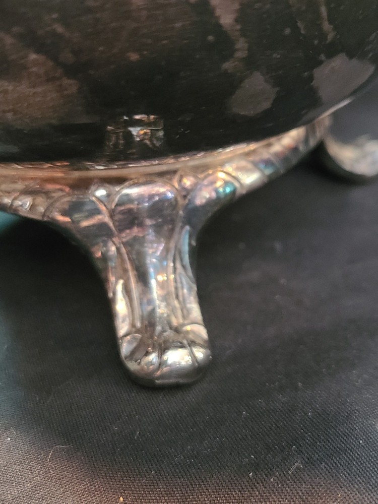 Vintage International Silver Co. footed Water Pitcher Silverplate