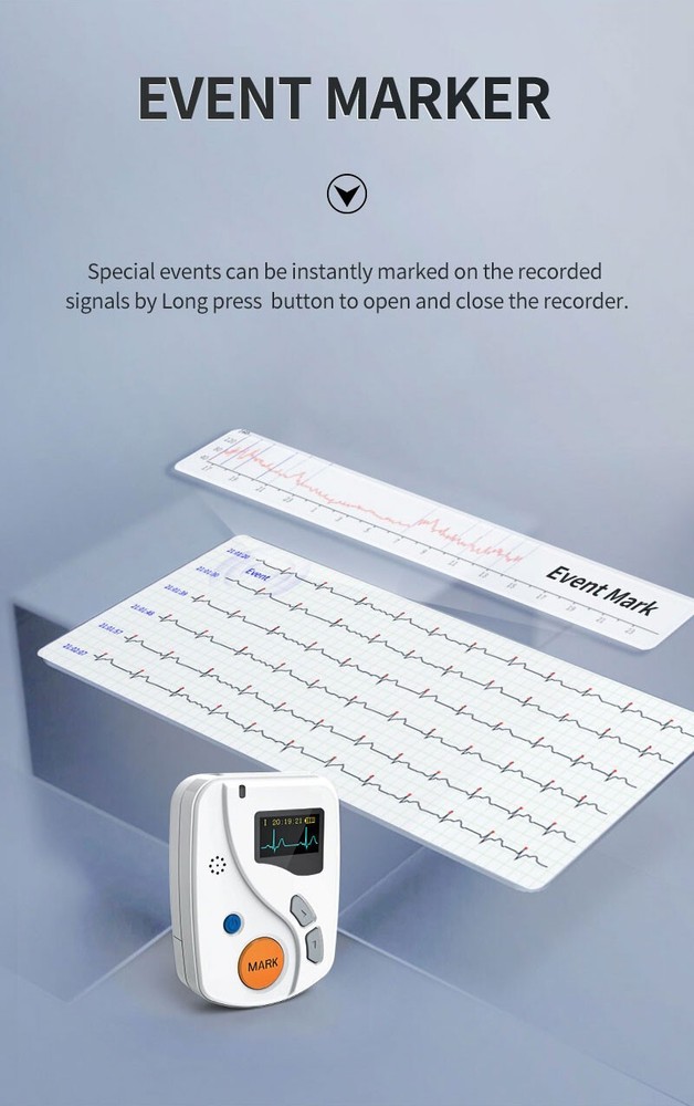 New 24-Hour 12-Lead Holter ECG Dynamic Recorder Analyzer System PC Software