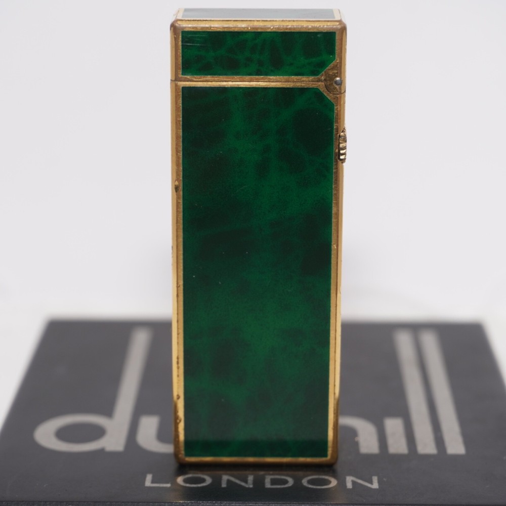 Dunhill Rollagas Lighter_Green Shell-Ultrasonically cleaned_Working