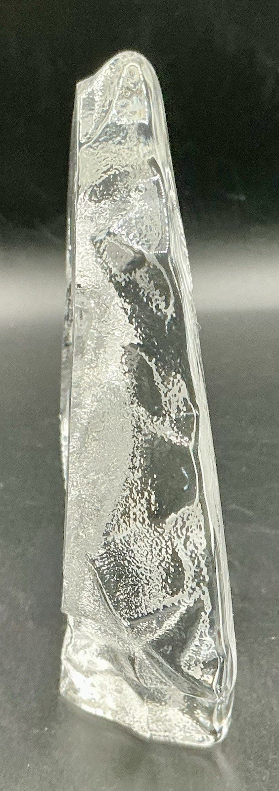 Mats Jonasson 3D Crystal Tiger Head Sculpture Maleras, Sweden Art Glass Wildlife