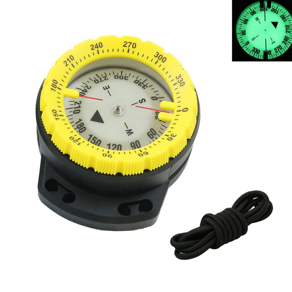 50M Underwater Diving Compass Luminous Dive Wrist Compass Waterproof BOTN
