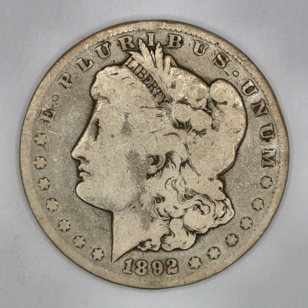 1892-CC Morgan Silver Dollar
