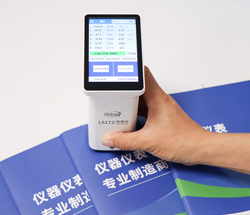 Color Difference Meter Analyzer Touch Screen 45/0 for Coating Ceramic Plastic
