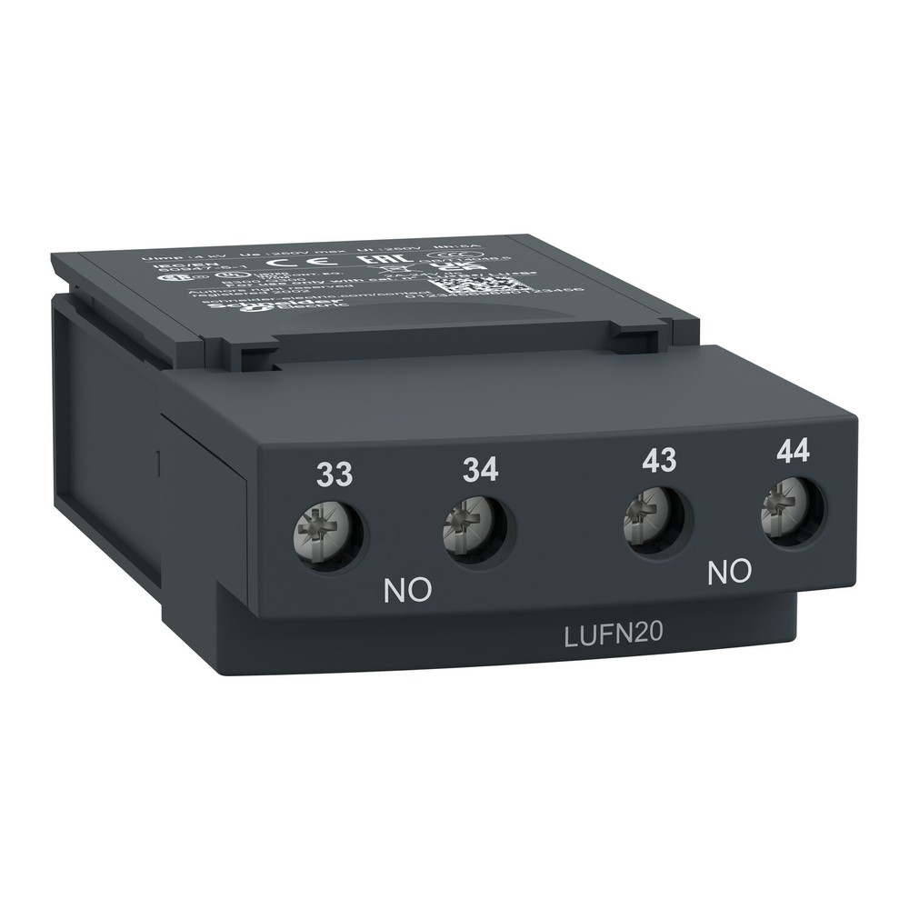 1pcs Schneider LUFN20 auxiliary contact module 2NO