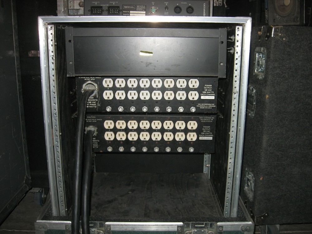 NRD 8000 Dimmers 16 channels. 13U pull over rack controller drawer finish panel.