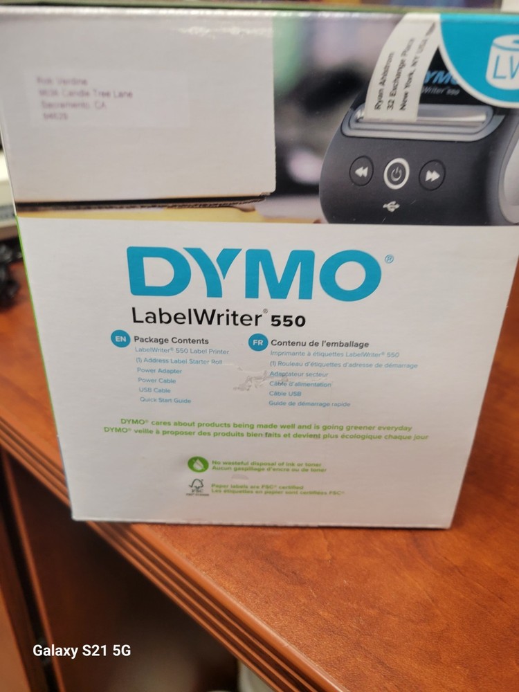 / Tested Dymo Label Printer | LabelWriter 550 Thermal Label Printer