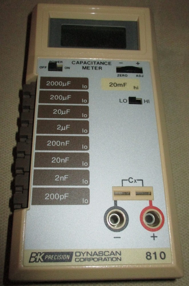 BK Precision Dynascan Corporation Capacitance Meter, Model 810 Test Instruments