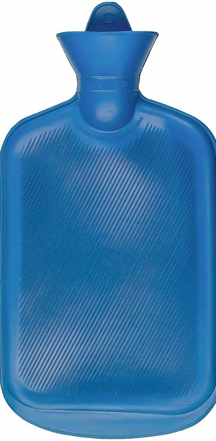 Rubber HOT Water Bottle Bag Warm Relaxing Heat Cold Therapy Leak proof 12" X 6"