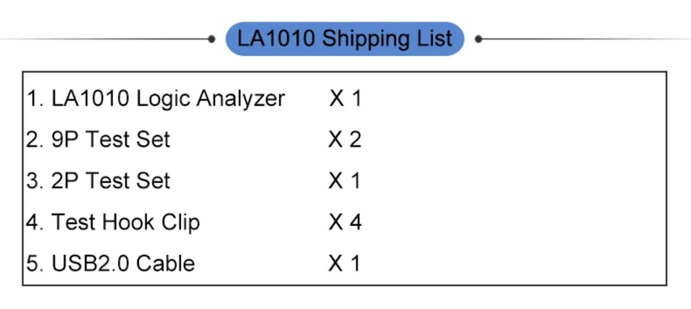 USB Logic Analyzer 100M Max Sample Rate,16Channels,10B Samples,FPGA Debug Tool