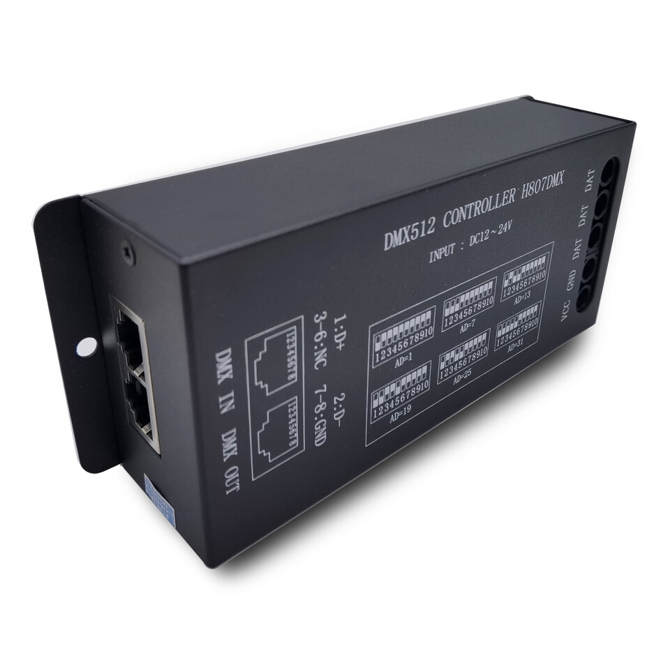 H807DMX512 1024Pixels WS2811 WS2812B WS2815 Led Strip Controller DMX Stage Light