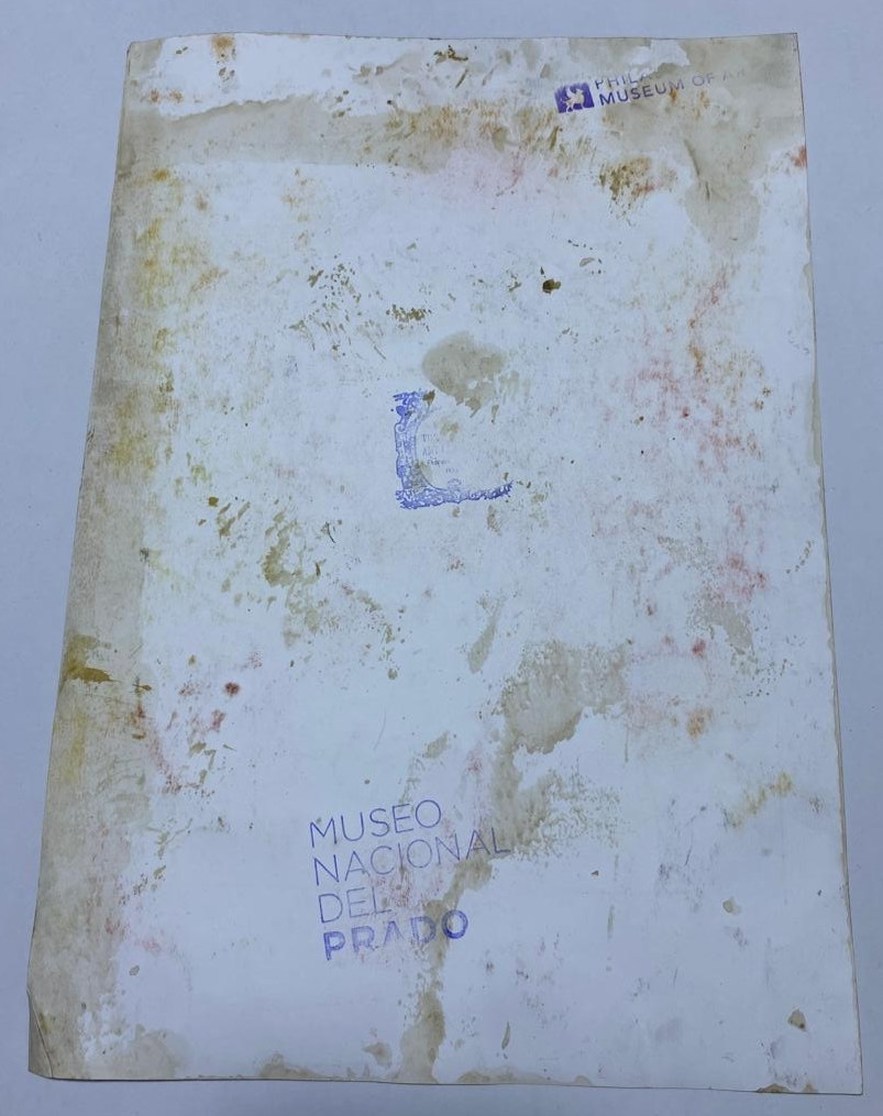 JOHN SINGER SARGENT Drawing on paper (Handmade) signed and stamped mixed media.