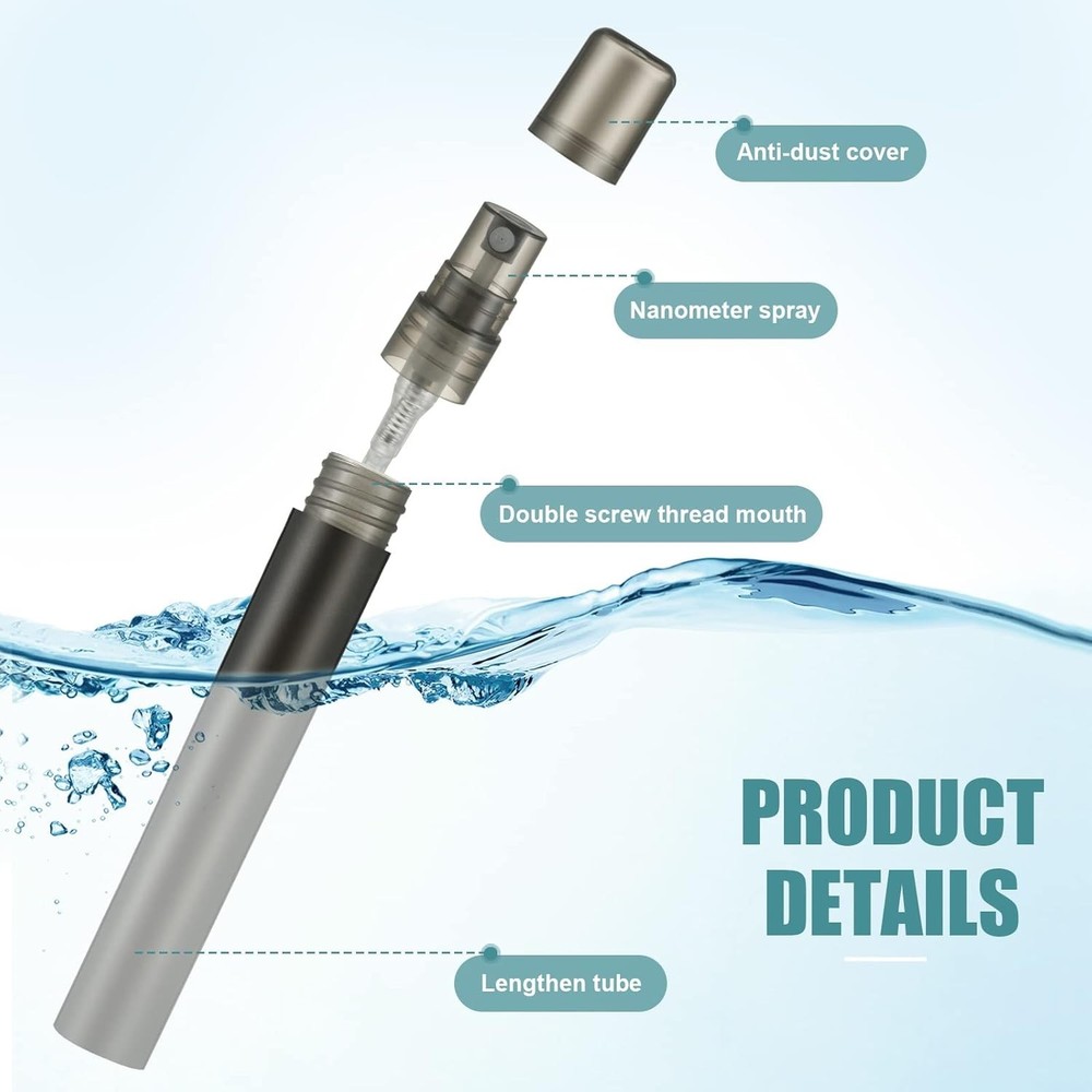 500 Mini Perfume Spray Bottles 10ml Refillable Travel Atomizers
