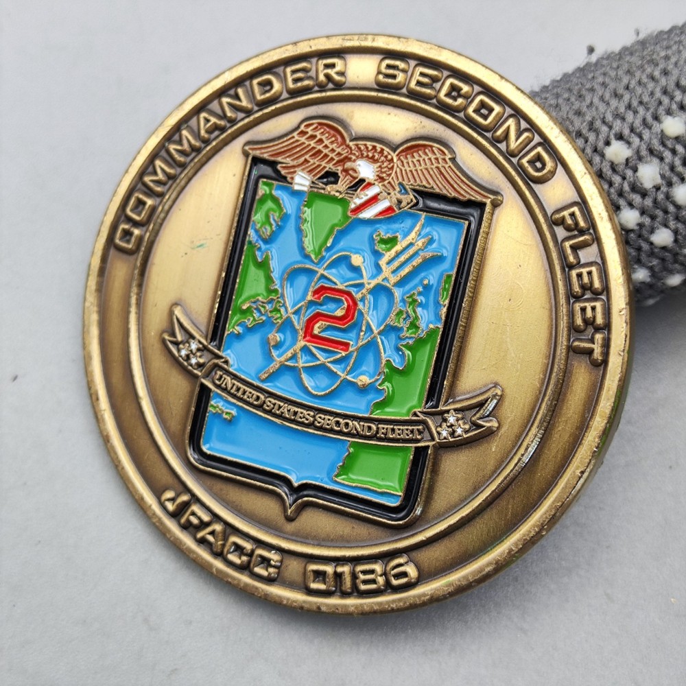 US Second Fleet Commander Second Fleet Jfacc 0186 Challenge Coin