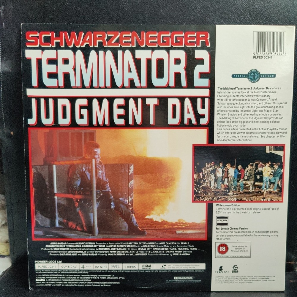 Terminator 2: Judgment Day (SE) Arnold Schwarzenegger PAL LaserDisc