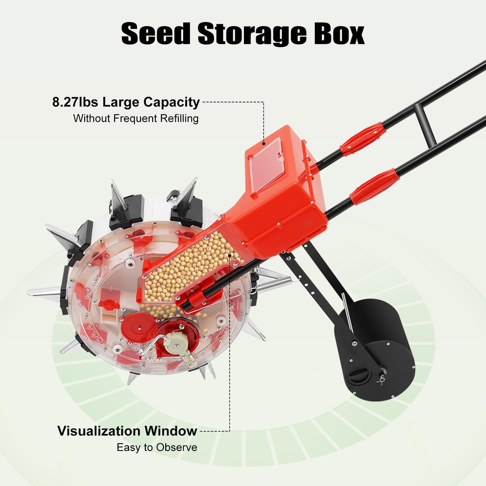 Hand Push Seeder 10 Nozzles Equidistant Quantitative for Soy Peanut Corn Cotton