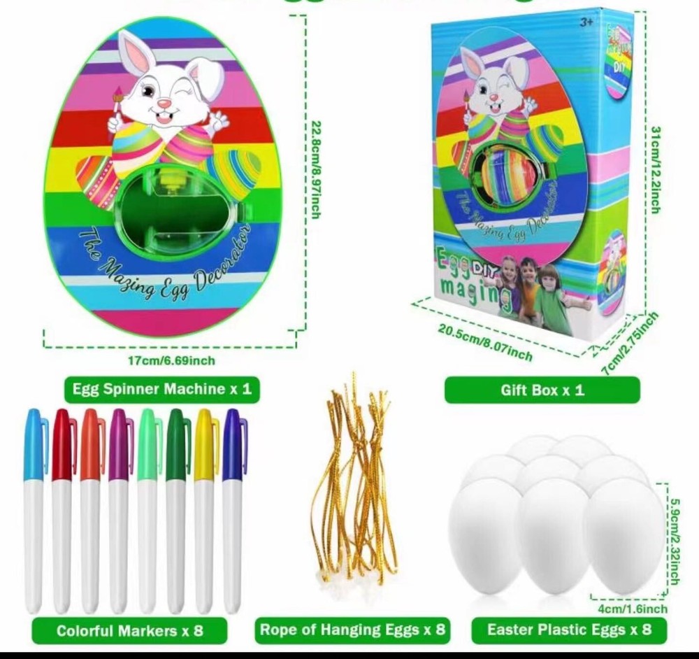 The Original Eggmazing Easter Egg Decorator Kit - Arts and Crafts Set - Includes