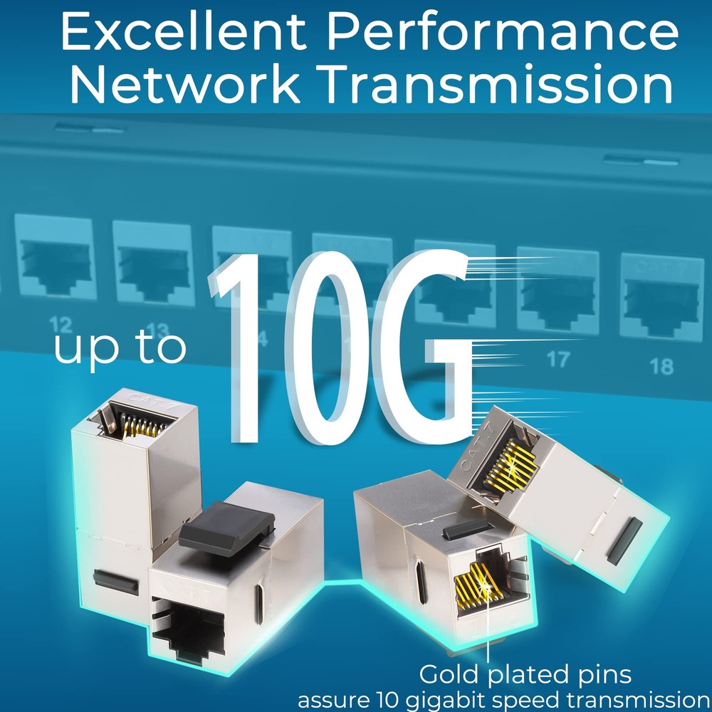 Patch Panel 24 Port Cat7 With Inline Keystone 10g Support Coupler Patch Panel St