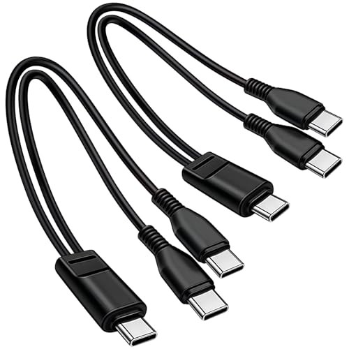 Pack Mutil USB C Cable,in1 Multiple Type C Charging,A Dual 3.3FT 2 Black