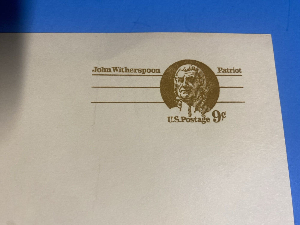 UX69 JOHN WITHERSPOON - 1975 - POSTCARD 9c