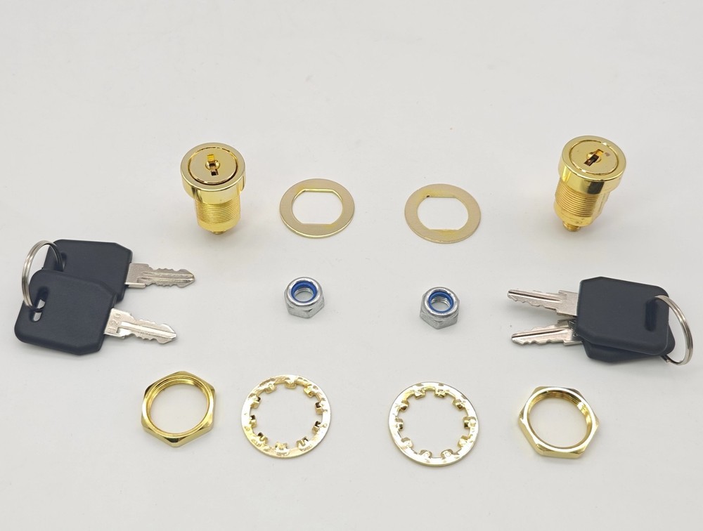 Armstrong Replacement Locks for Stack-On Safes (2-Pack), Brass Finish